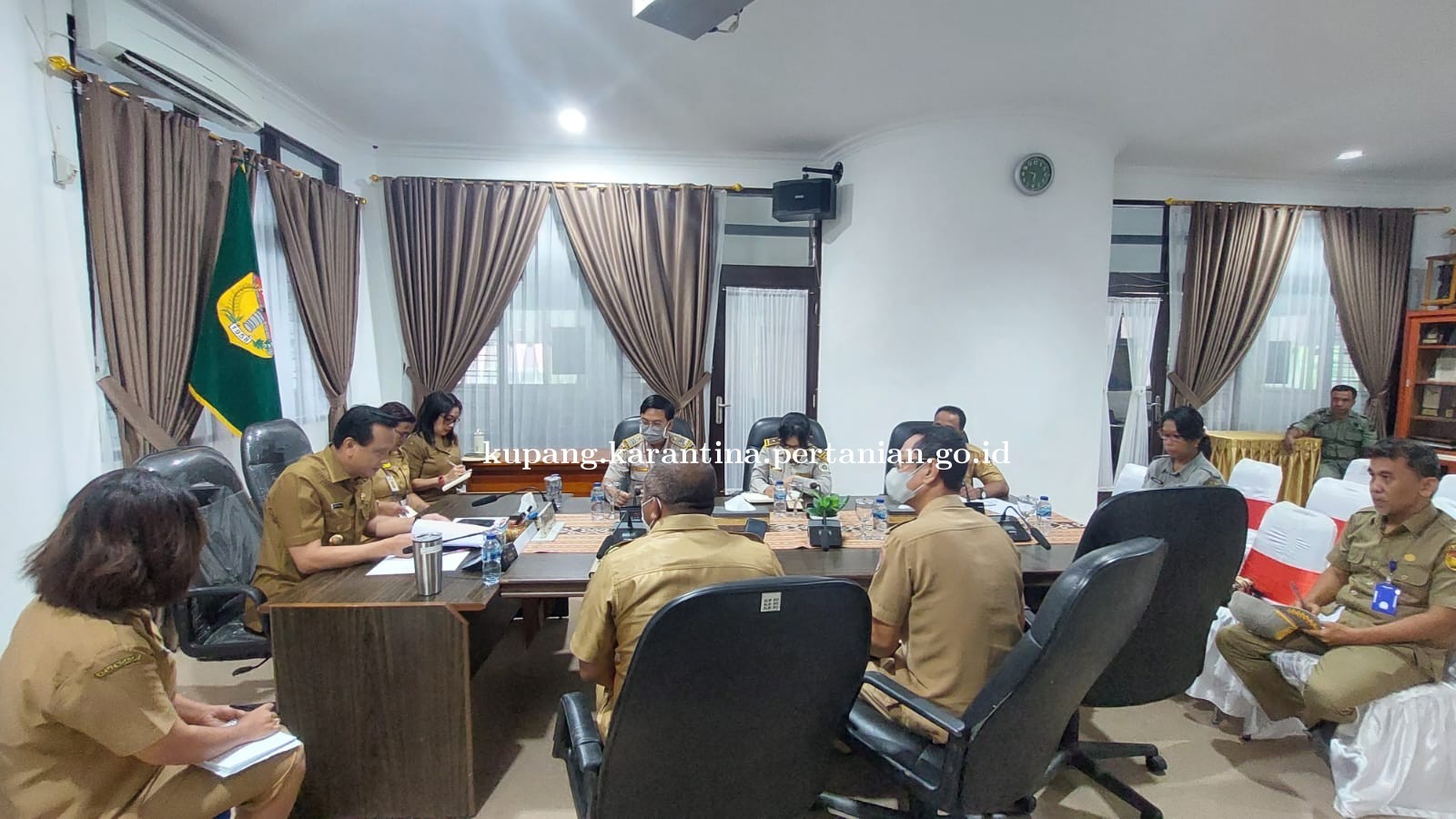 Koordinasi Terkait Penyakit Hewan, Karantina Kupang Hadiri Rapat Persiapan AIHSP.